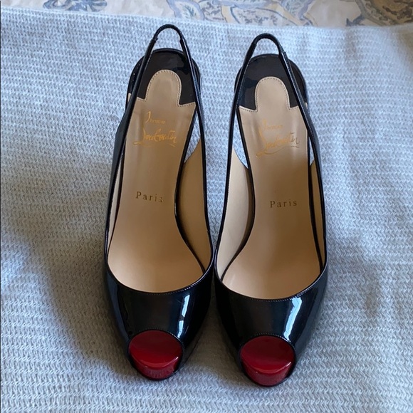 Christian Louboutin Shoes - Christian Louboutin patent sling backs